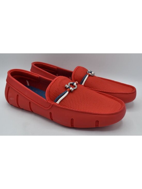 SWIMS Mens Size 11.5 Riva Red‎ Slip On Water-Resistant Loafers Shoes main image 5